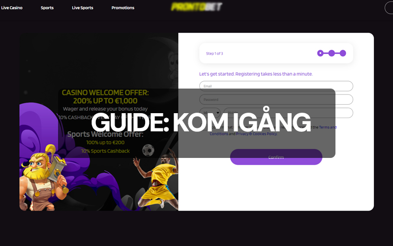 Guide: kom igång på utländska bettingsidor