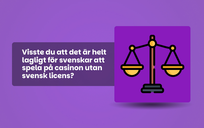 Lagligt att spela utan svensk licens