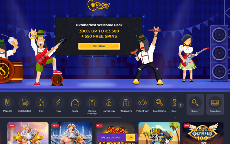 Rolling slots screenshot